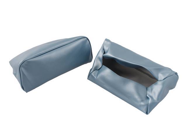 COVER SET, Head Rest, Buckets, Light Blue, PUI, madrid grain vinyl