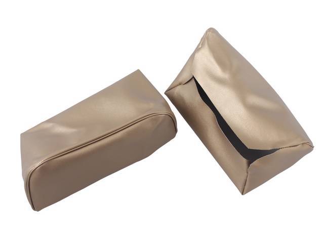 COVER SET, Head Rest, Buckets, Gold, PUI, madrid grain vinyl