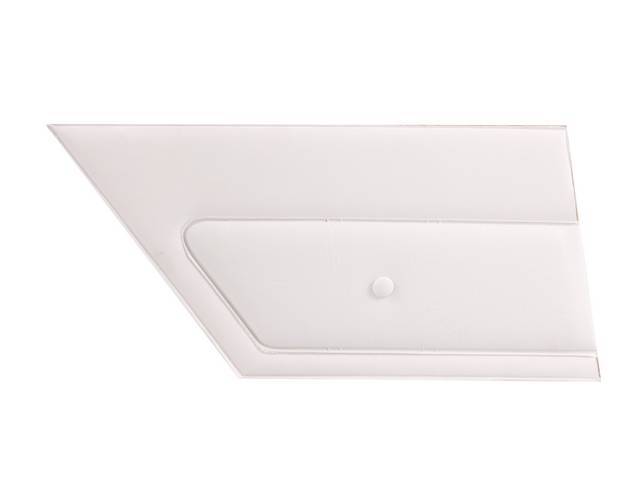 PANEL SET, Inside Quarter, Std, White, PUI, *Silver Edition*, madrid grain vinyl w/ elk grain inserts