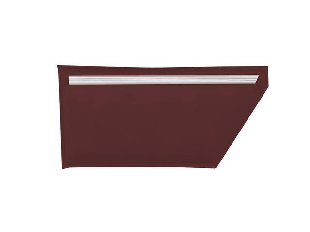 PANEL SET, Inside Quarter, Std, Maroon, PUI, *Silver Edition*, sierra grain vinyl