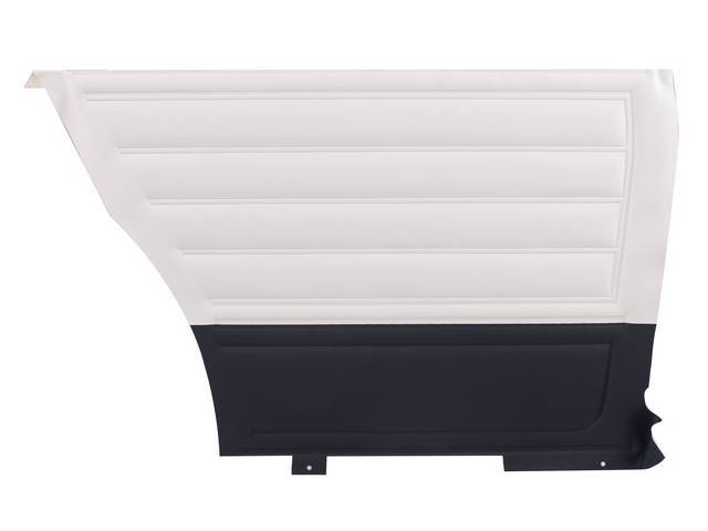 PANEL SET, Inside Quarter, Std, White and Black, PUI, *Silver Edition*, madrid grain vinyl