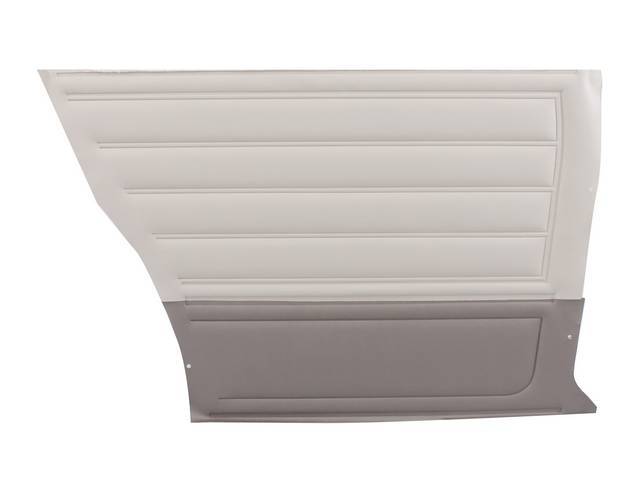PANEL SET, Inside Quarter, Std, Two-Tone Fawn, PUI, *Silver Edition*, madrid grain vinyl