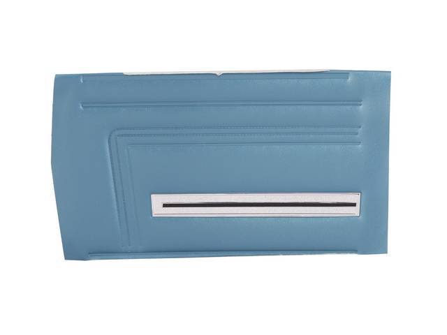 PANEL SET, Inside Quarter, Std, Bright Blue, PUI, *Silver Edition*, madrid grain vinyl