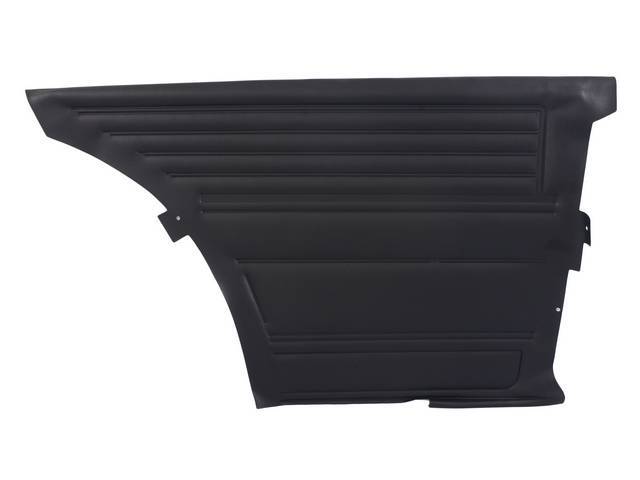 PANEL SET, Inside Quarter, Std, Black, PUI, *Silver Edition*, madrid grain vinyl Note:Note: These panels do not include the top garnish rails (usually plastic or metal) or the windowfelts. Windowfelts can be purchased separate
