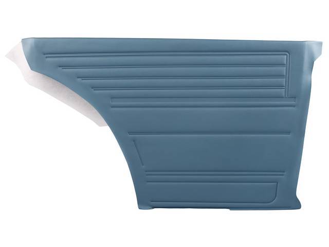 PANEL SET, Inside Quarter, Std, Blue, PUI, *Silver Edition*, madrid grain vinyl Note:Note: These panels do not include the top garnish rails (usually plastic or metal) or the windowfelts. Windowfelts can be purchased separatel