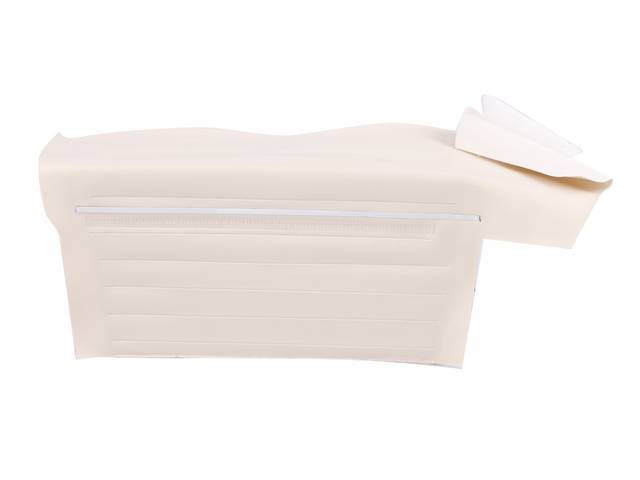 PANEL SET, Inside Quarter, Std, Parchment, PUI, *Silver Edition*, madrid grain vinyl w/ chrome mylar strip Note:Note: These panels do not include the top garnish rails (usually plastic or metal) or the windowfelts. Windowfelts