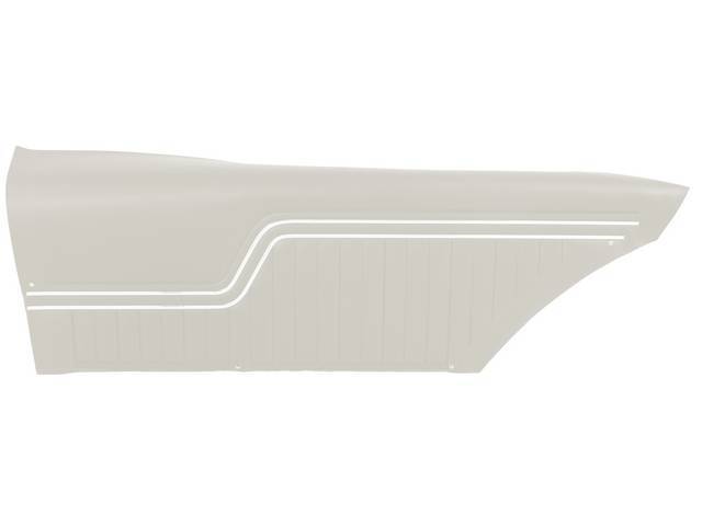 PANEL SET, Inside Quarter, Std, Pearl, PUI, *Silver Edition*, madrid grain vinyl w/ chrome mylar strips Note:Note: These panels do not include the top garnish rails (usually plastic or metal) or the windowfelts. Windowfelts ca
