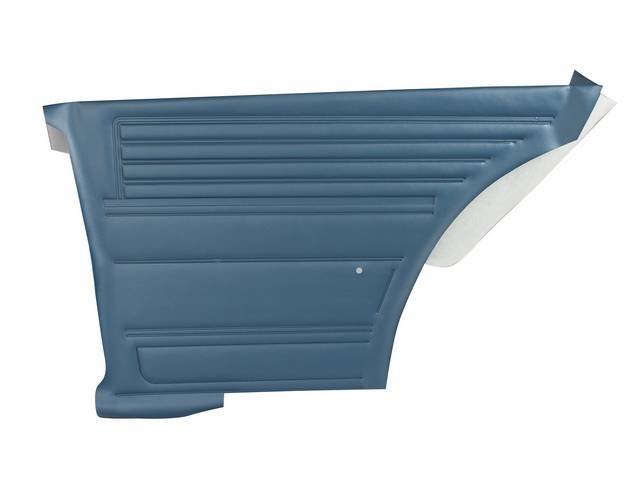 PANEL SET, Inside Quarter, Std, Blue, *Platinum Edition* Note:Note: These panels do not include the top garnish rails (usually plastic or metal) or the windowfelts. Windowfelts can be purchased separately from NPD, the custome