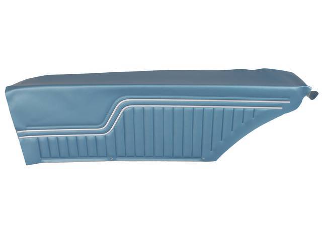 PANEL SET, Inside Quarter, Std, Bright Blue, *Platinum Edition* Note:Note: These panels do not include the top garnish rails (usually plastic or metal) or the windowfelts. Windowfelts can be purchased separately from NPD, the