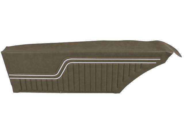 PANEL SET, Inside Quarter, Std, Jade Green, *Platinum Edition* Note:Note: These panels do not include the top garnish rails (usually plastic or metal) or the windowfelts. Windowfelts can be purchased separately from NPD, the c