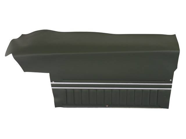 PANEL SET, Inside Quarter, Std, Dark Green, *Platinum Edition* Note:Note: These panels do not include the top garnish rails (usually plastic or metal) or the windowfelts. Windowfelts can be purchased separately from NPD, the c