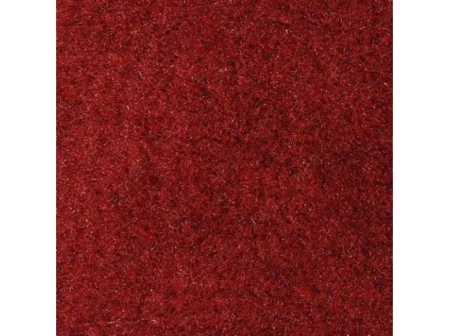 Storage Area Carpet, Oxblood (Darkest Red), molded to fit
