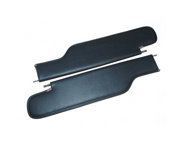 SUNVISOR SET, Dark Blue / Dark Metallic Blue, PUI, Madrid grain vinyl, repro** NPD advises to use w/ PUI interior parts for correct color match **
