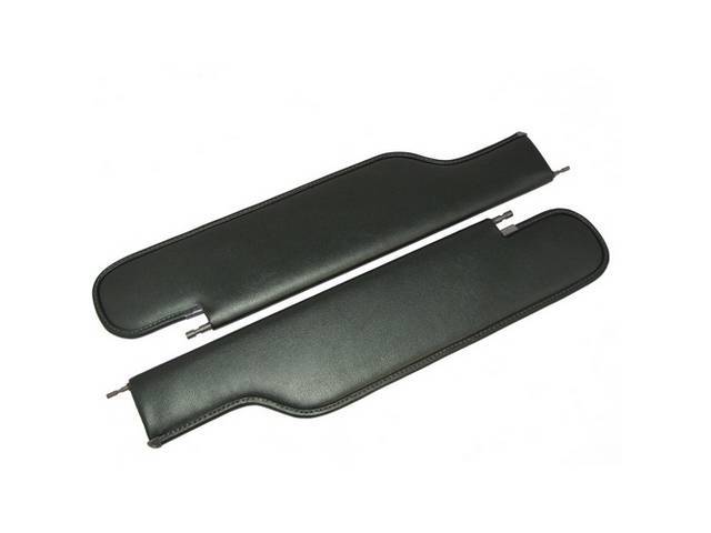 SUNVISOR SET, Dark Green Metallic, PUI, Madrid grain vinyl, repro** NPD advises to use w/ PUI interior parts for correct color match **
