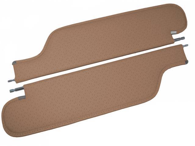 Saddle Perforated Grain Sunvisor Set, reproduction