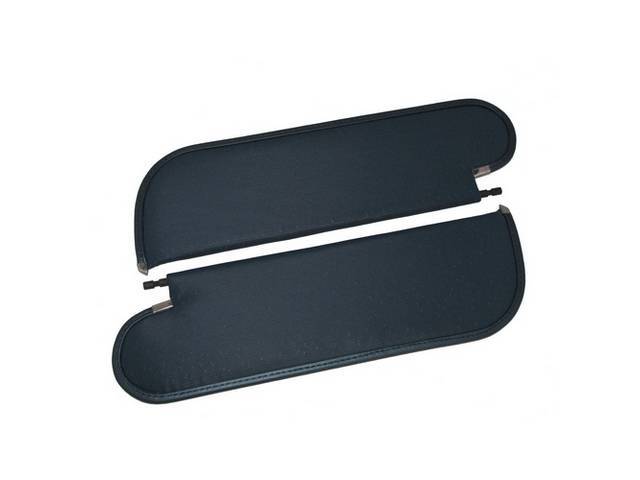 Dark Blue Perforated Grain Sunvisor Set, reproduction