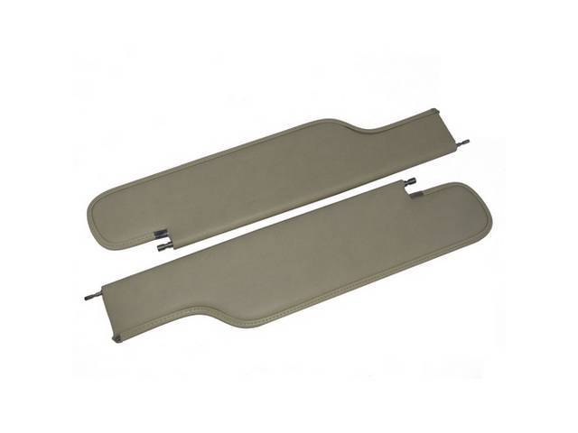 SUNVISOR SET, Sandalwood, PUI, Madrid grain vinyl, repro** NPD advises to use w/ PUI interior parts for correct color match **