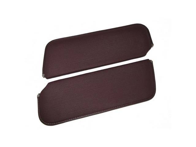 SUNVISOR SET, Mahogany, Non-Perforated Grain, Repro