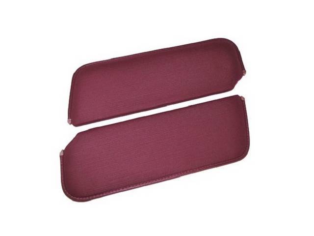 SUNVISOR SET, Maroon, Non-Perforated Grain, Repro
