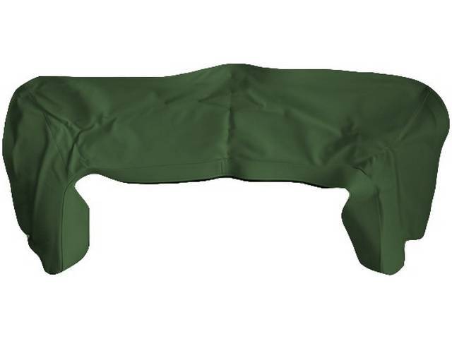 TOP BOOT, Dark Green, Distinctive, madrid grain vinyl w/ tuck strip, does not incl clips
