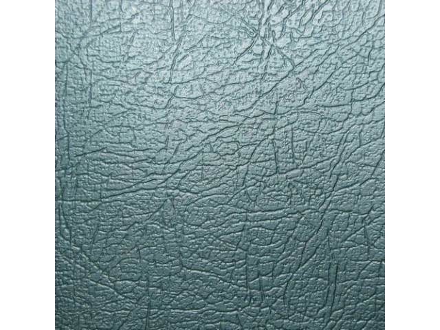 Upholstery Set, Front Bench, 50-50 split back w/o arm rest, Aqua, PUI, seville grain vinyl