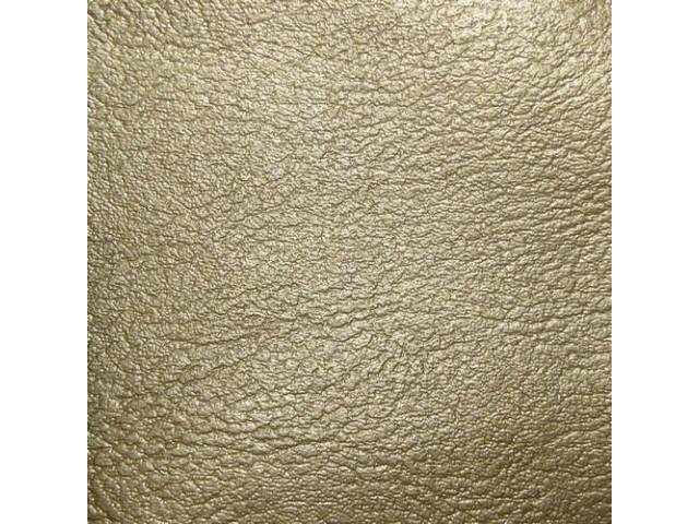 Upholstery Set, Front Bench, 50-50 split back w/o arm rest, Gold, PUI, madrid grain vinyl
