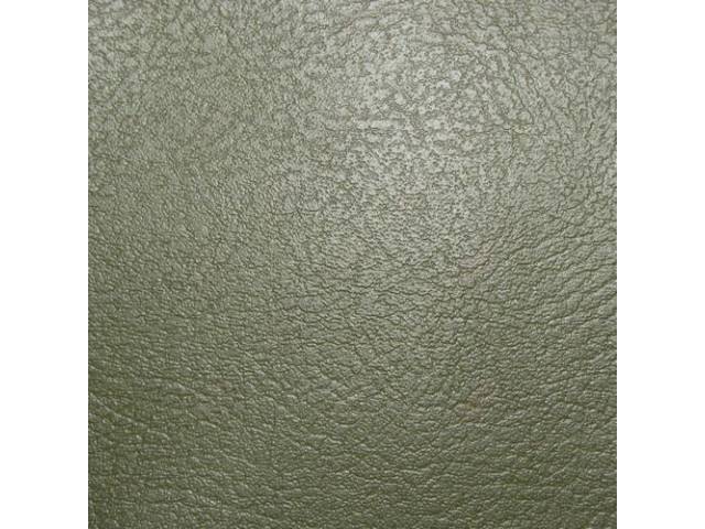 Upholstery Set, Front Bench, 50-50 split back w/o arm rest, Jade Green, PUI, madrid grain vinyl