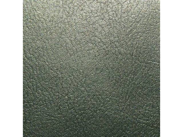 Upholstery Set, Front Bench, 50-50 split back w/o arm rest, Dark Green, PUI, madrid grain vinyl