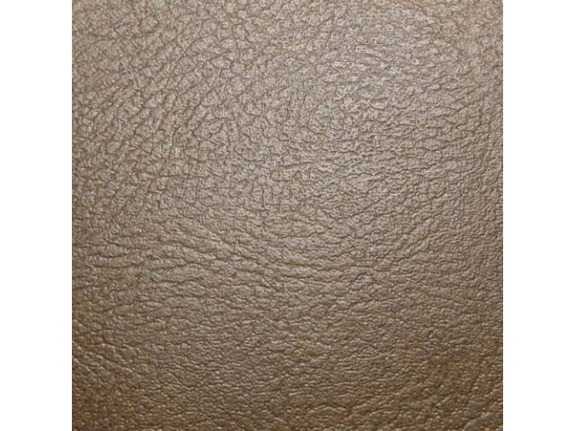Upholstery Set, Front Bench, 50-50 split back w/o arm rest, Dark Saddle, PUI, madrid grain vinyl