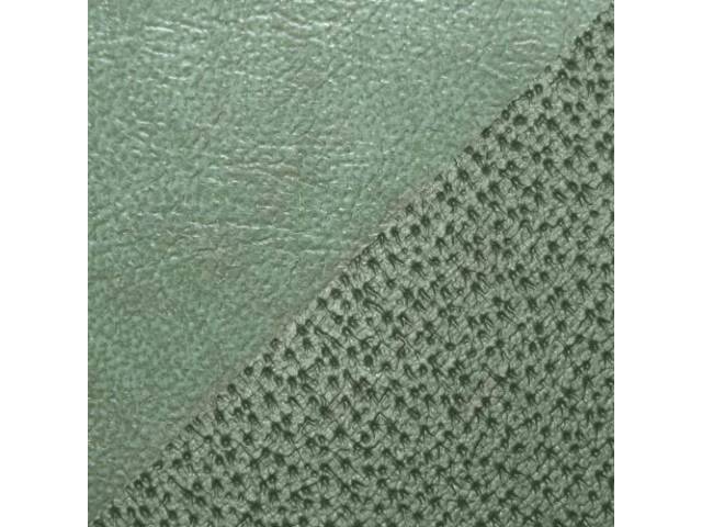 Upholstery Set, Rear Seat, Willow Green, sierra grain vinyl w/ derma grain vinyl inserts