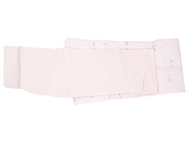 Single Seam Vinyl Top, White, Levant Grain