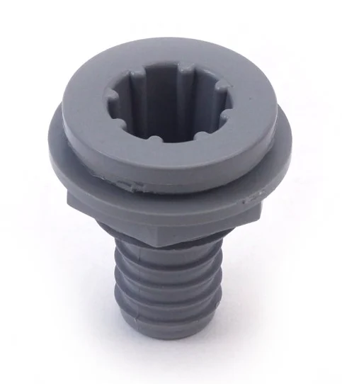 CMP Ozone Spa Jet Assembly – 3″ Smooth Gray Face, 2″ Hole, 3/4″ Barb – Complete Unit