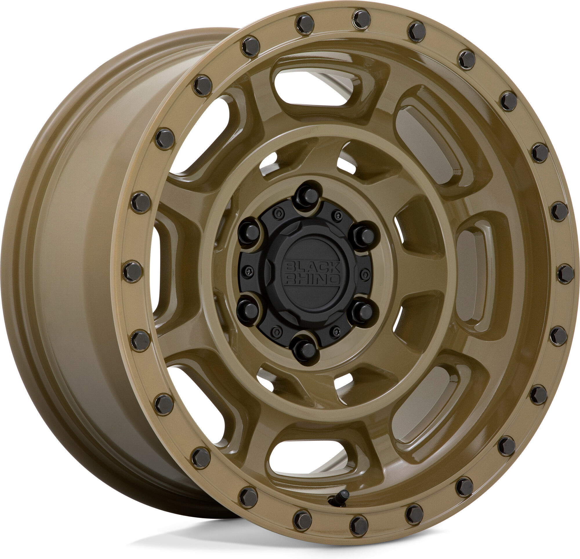 Black Rhino Hard Alloys Convoy Wheel with 6x5.5" Bolt Pattern in 17x8.5 Size with 4.36in Backspace for 21-26 Ford Bronco