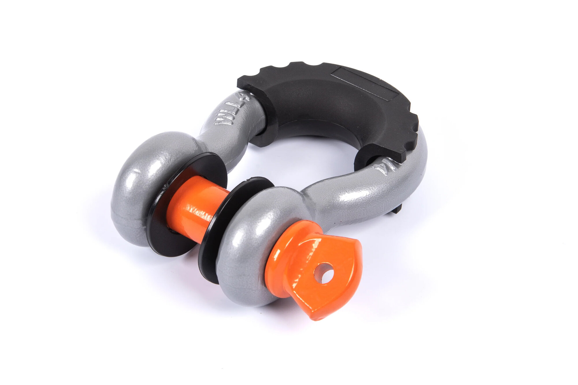 Crawltek Revolution CWLTW08101 3/4" D-Ring Shackle in Silver with Orange Pin & Black Isolator