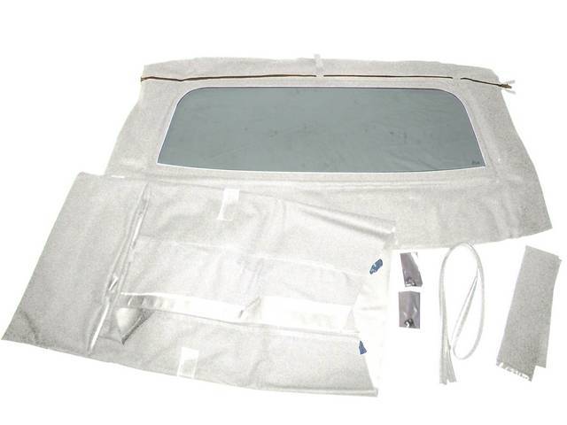 Convertible Top Kit, Folding Glass Curtain, Ford White