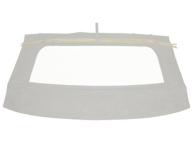 Convertible Top Rear Window, One Piece Glass Curtain, Ford White