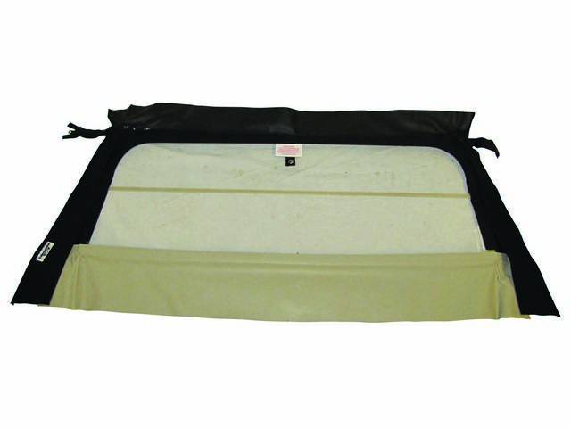 Robbins Flex-Hinge Convertible Top Rear Window (Curtain), black