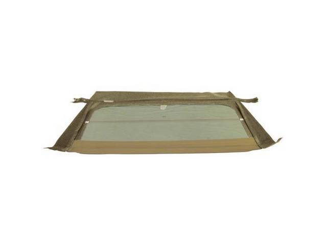 Convertible Top Rear Window, Folding Glass Curtain, Tan