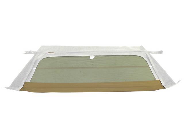 Convertible Top Rear Window, Folding Glass Curtain, Ford White