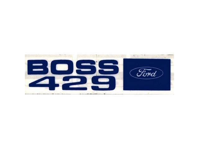 Valve Cover Engine Decal, Boss 429 Ford