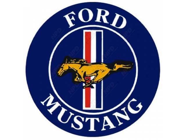 Mustang with Tri Bar Running Horse Decal