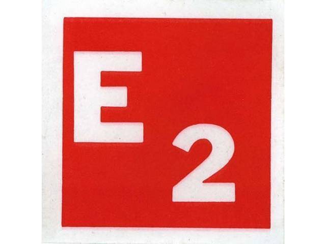 Final Inspection E2 Exterior Windshield Decal, Red