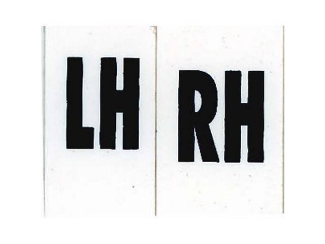 Taillight Body RH & LH Trunk Decals