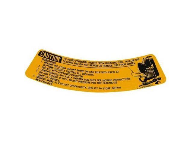 Space Saver Tire Mounting Instructions Trunk Decal