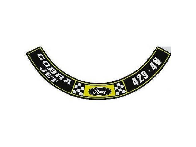 Air Cleaner Engine Decal, Cobra Jet Ford 429-4V