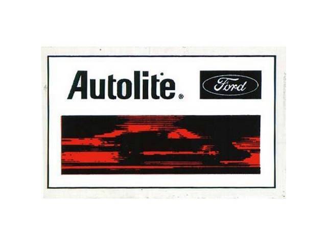 Autolite Multi-Purpose Engine Decal Autolite Ford
