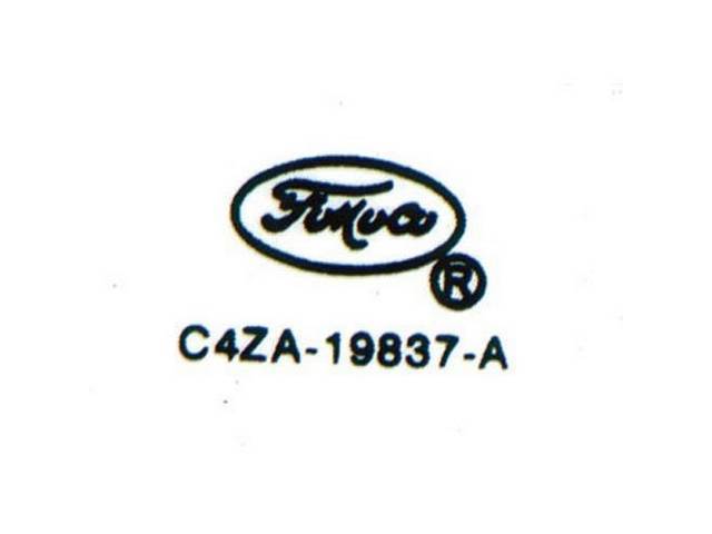 Air Conditioning Sight Glass Hose Engine Compartment Decal, FoMoCo C4ZA-19837-A