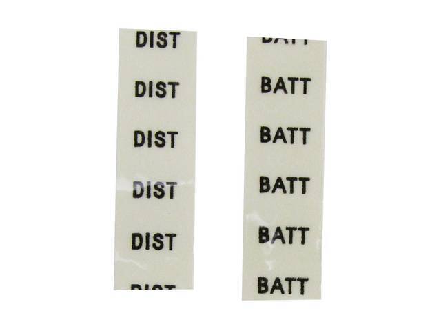 TAGS, Engine Compartment, Rev Limiter, set of 4