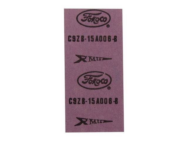 WIRE TAG, Interior, Clock