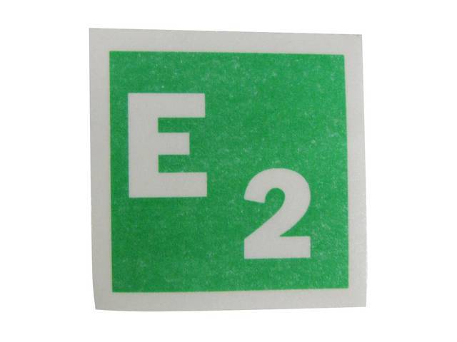 TAG, Interior, E-2 Windshield, green and white